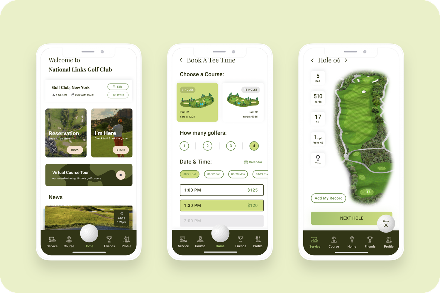 On-course mobile ordering 2.0 giúp golfer nhận F&B và vật dụng ngay trên sân, hạn chế gián đoạn và mở rộng cơ hội doanh thu cho CLB. (Nguồn ảnh: Trang tin YUCHEN Golf Club App)