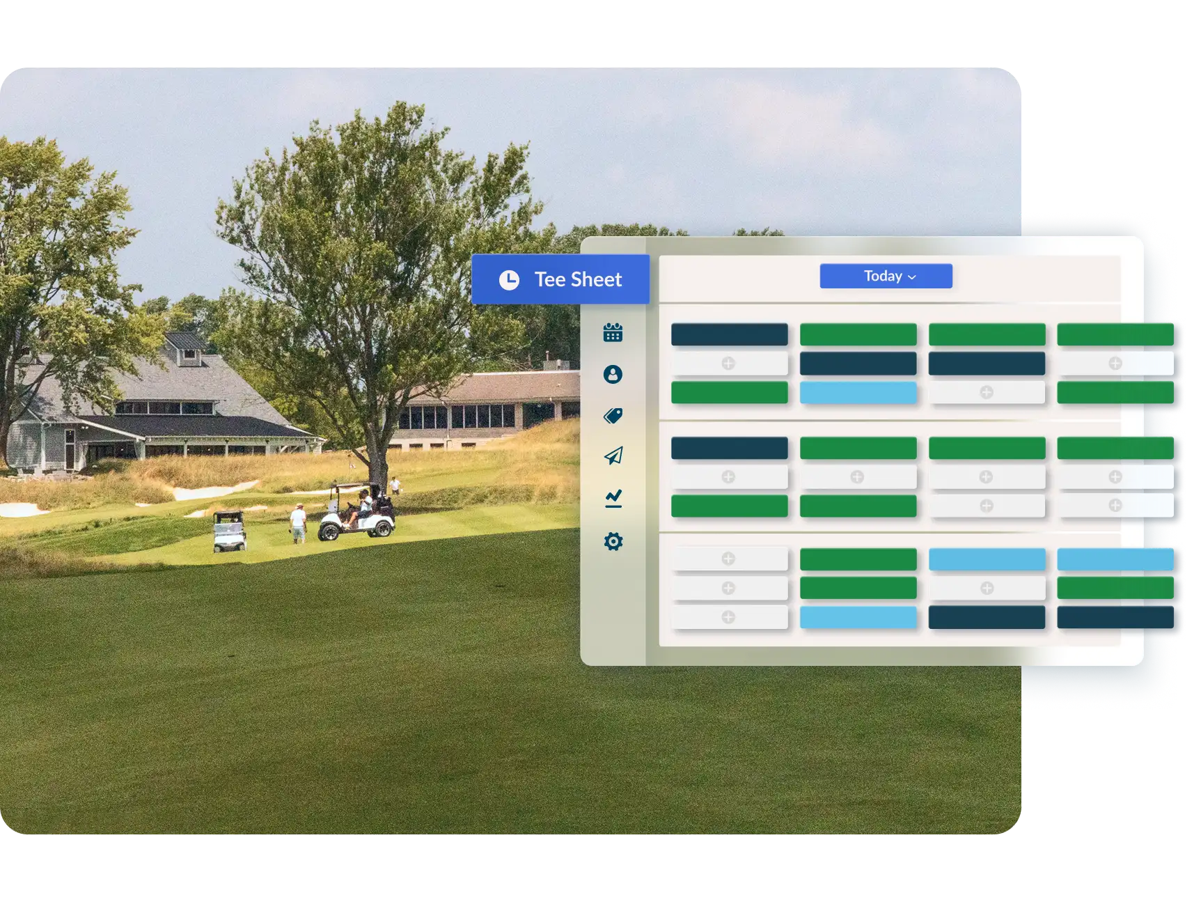 Quản lý tee-time theo dữ liệu cho phép sân golf khai thác giá trị từng khung giờ, tối ưu tốc độ chơi và giảm gánh nặng cho bộ phận booking. (Nguồn ảnh: Trang tin Lightspeed)