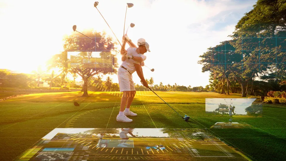 Huấn luyện golf bằng VR 2026 cho phép mô phỏng sân đấu danh tiếng, cảm nhận địa hình và kết nối HLV từ xa qua công nghệ Ghost Swing. (Nguồn ảnh: Trang tin Vet Nam Golf Magazine)