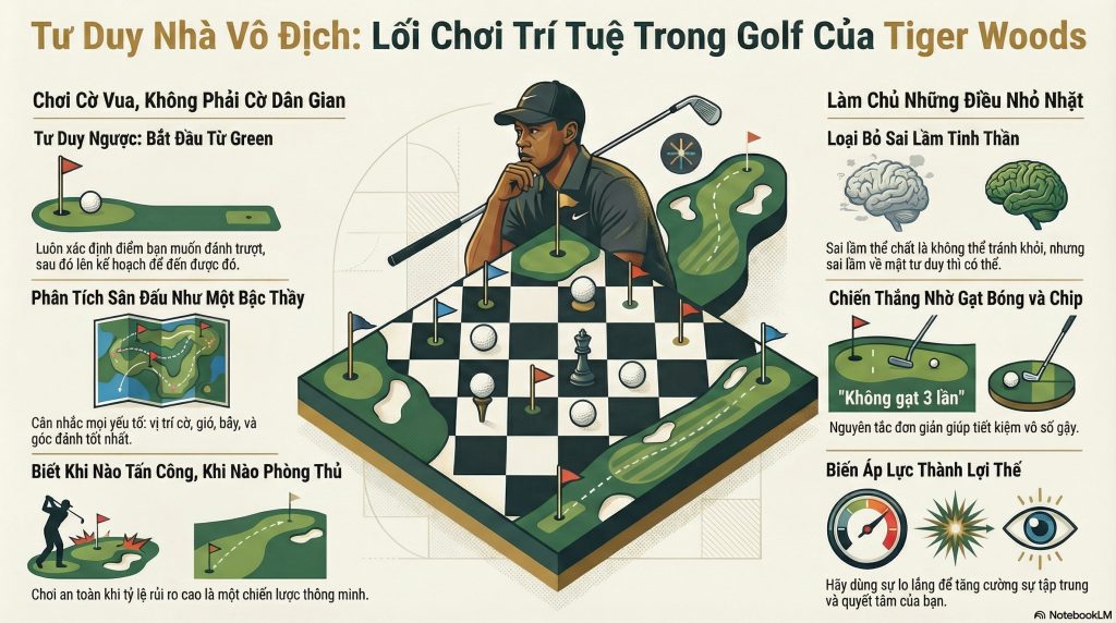 Học Cách Tư Duy Như Một Huyền Thoại: Khi Tiger Woods Chơi “Cờ Vua” Trên Sân Golf