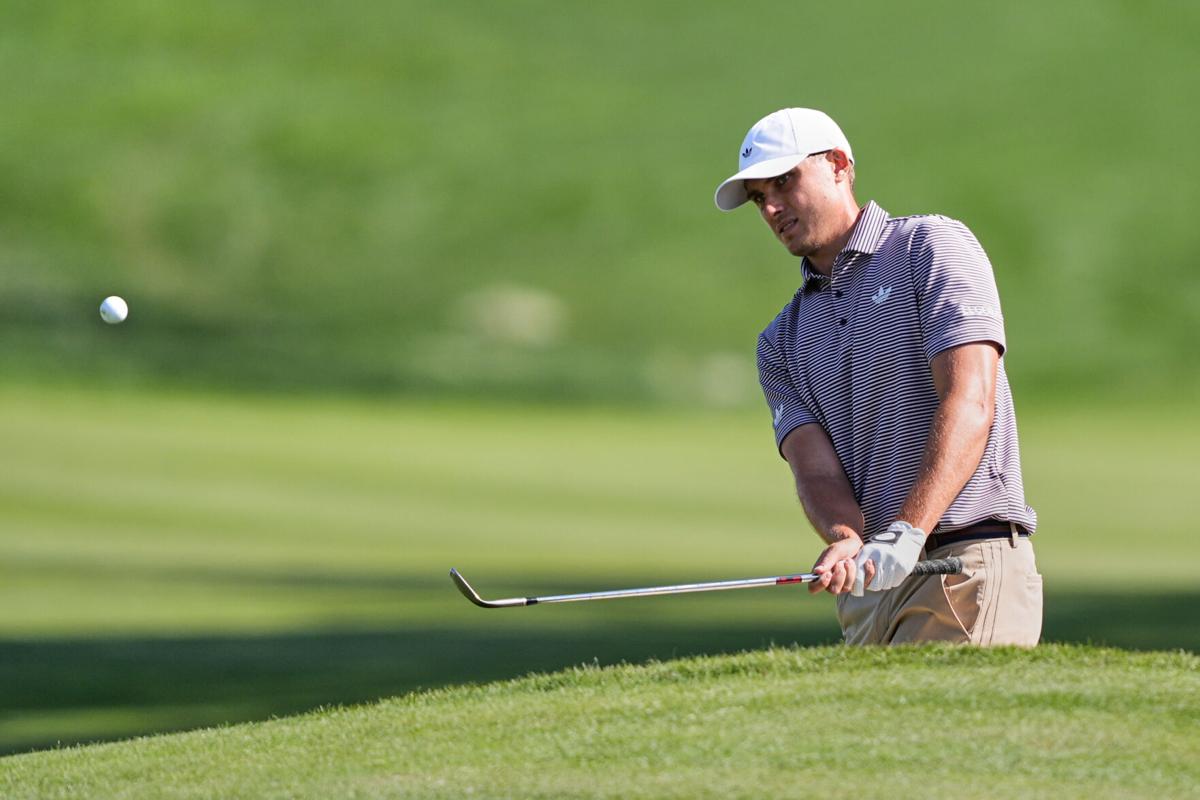 Bogey tại hố 15 không làm Ludvig Åberg chệch nhịp, trái lại càng cho thấy sự kiểm soát tâm lý. (Nguồn ảnh: Trang tin PGA Tour Media)