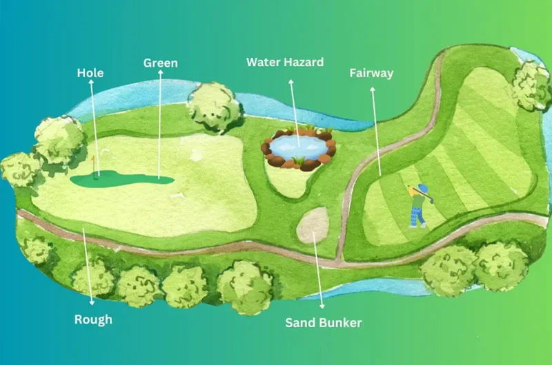 Trong bunker, golfer không được chạm cát bằng gậy trước cú đánh—một quy tắc then chốt ảnh hưởng trực tiếp đến kết quả mỗi hố. (Nguồn ảnh: Trang tin Golfsi)