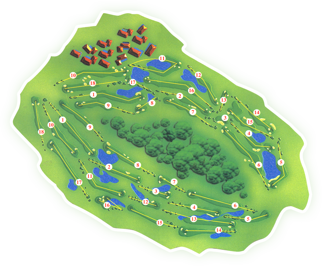 Cùng một hố golf nhưng mỗi tee box mở ra khoảng cách khác nhau — nơi chiến thuật bắt đầu ngay từ điểm phát bóng đầu tiên. (Nguồn ảnh: Trang tin Elinkgolf)