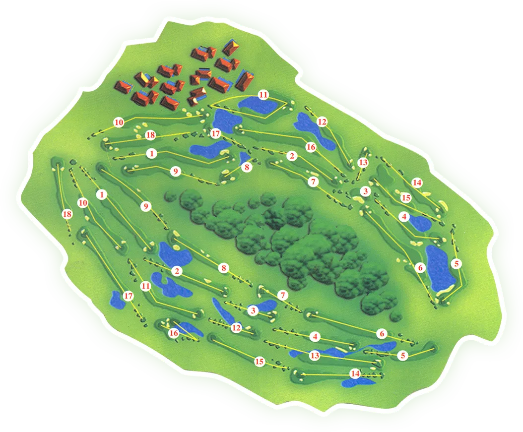 Cùng một hố golf nhưng mỗi tee box mở ra khoảng cách khác nhau — nơi chiến thuật bắt đầu ngay từ điểm phát bóng đầu tiên. (Nguồn ảnh: Trang tin Elinkgolf)