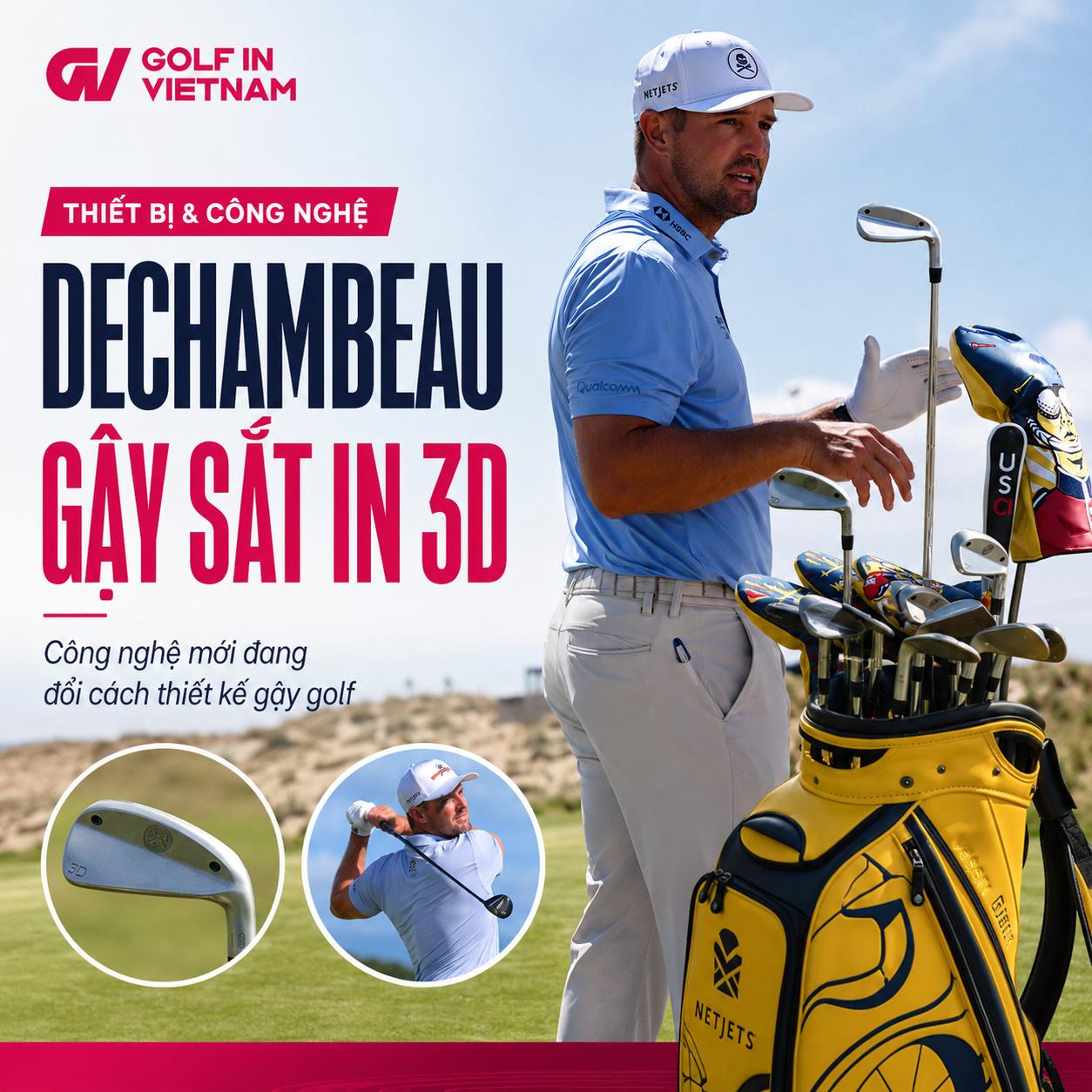 gậy sắt in 3D của DeChambeau