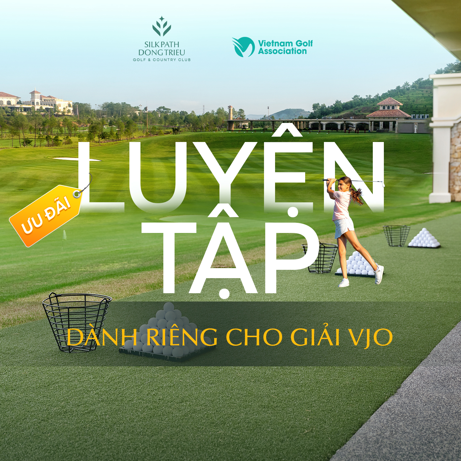 chuẩn bị trước giải golf