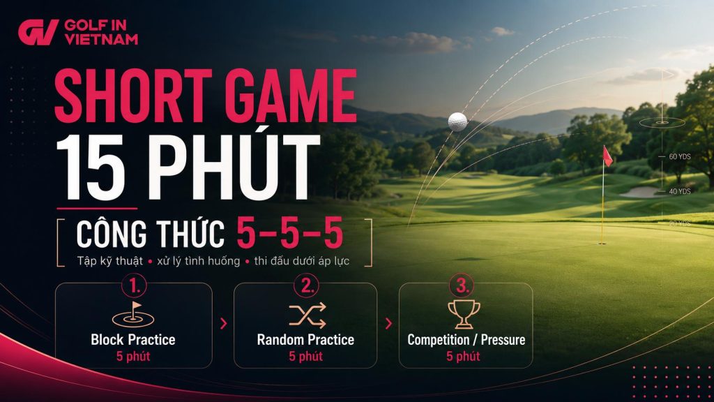 Giáo Án Short Game 15 Phút Của Dan Grieve: Công Thức 5–5–5 Giúp Tập Chip Hiệu Quả Hơn
