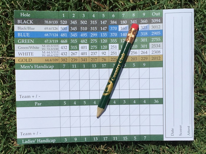 Đọc scorecard hiệu quả bắt đầu từ bộ tee, chiều dài hố, Stroke Index, Course Rating, Slope Rating, Local Rules và cách ghi điểm. (Nguồn ảnh: Trang tin Vietnam Golf Magazine)