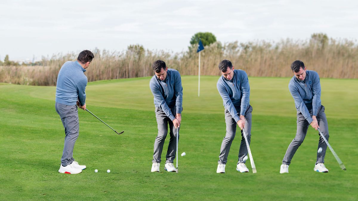 Với Release 1, golfer duy trì một kỹ thuật chip thống nhất, còn khoảng cách và độ lăn được điều chỉnh thông qua độ loft của từng cây gậy. (Nguồn ảnh: Trang tin Golf Monthly)